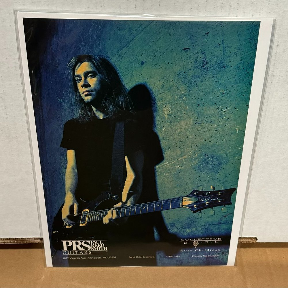 Ross Childress of Collective Soul - PRS Guitars - 1996 Print Advertisement